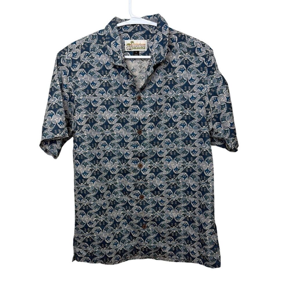 Patagonia Men's Pataloha® Shirt Size Small Blue Hawaiian Rare